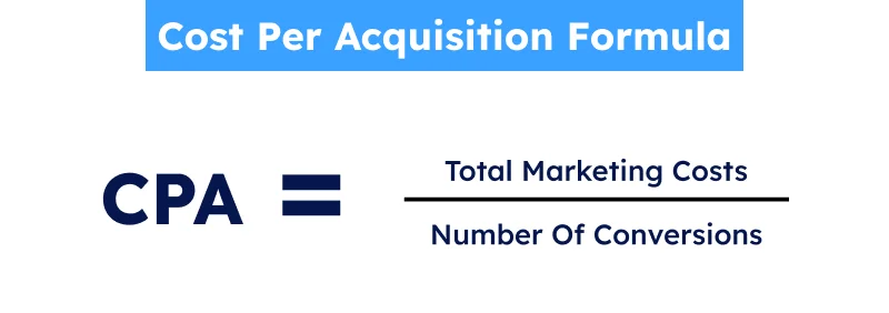 Cost per Acquisition Formula