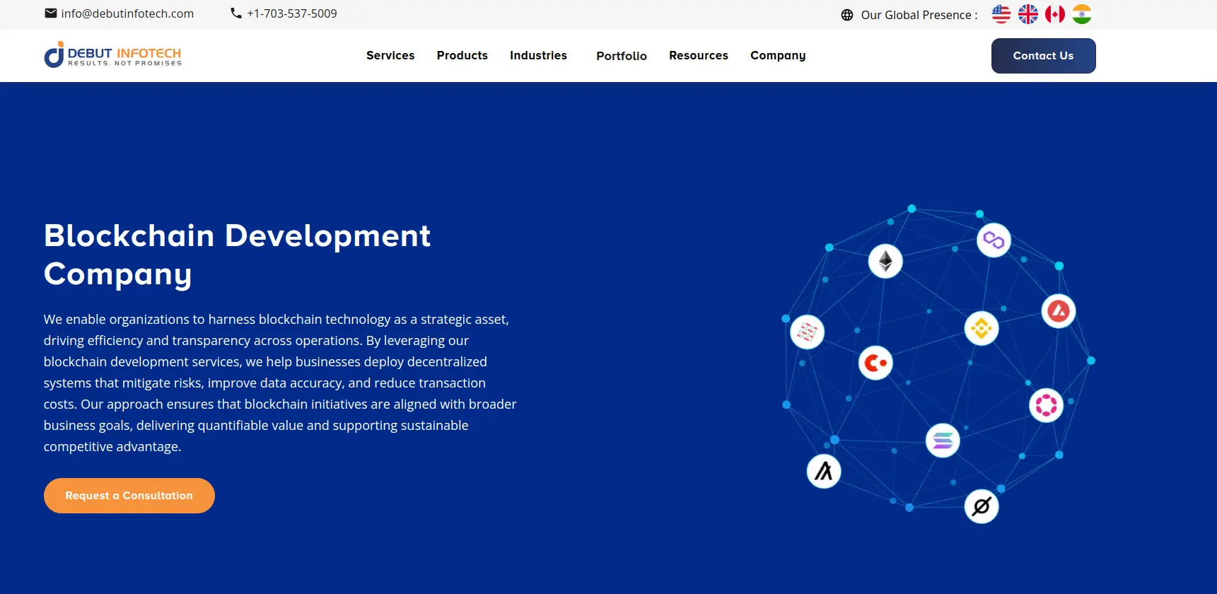 Debut Infotech Blockchain Development