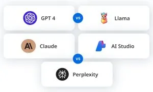 A Comparison of GPT 4, Llama, Claude, AI Studio & Perplexity