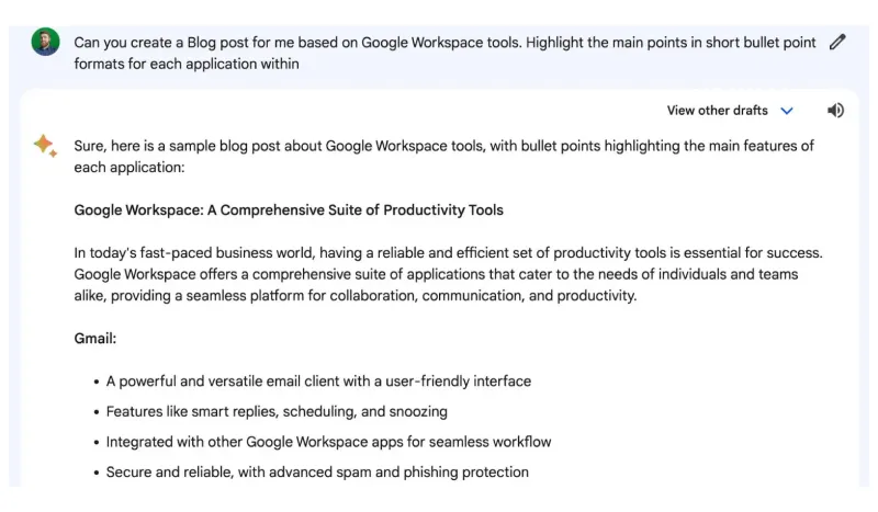 generate content for your website