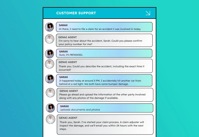 generative AI creates new response