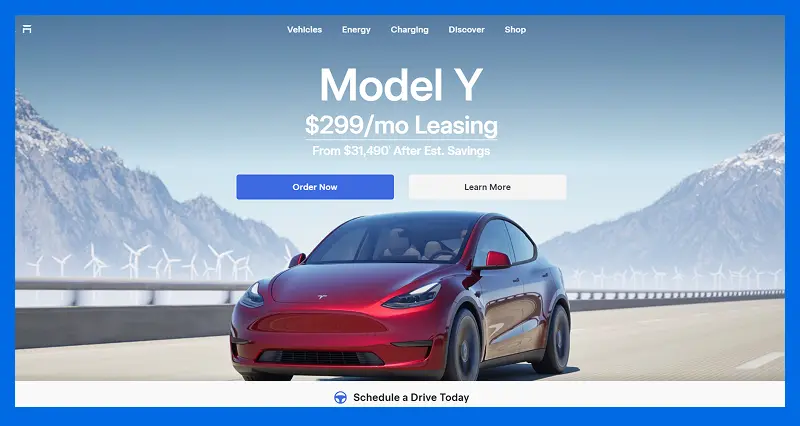 tesla website